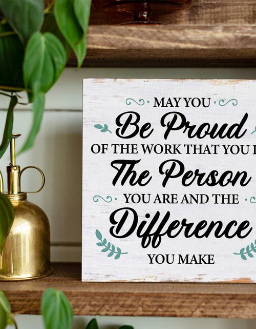 Load image into Gallery viewer, Coworker Retirement Wood Sign Desk Decor 6.3x6.3 Inch Home Office Gift
