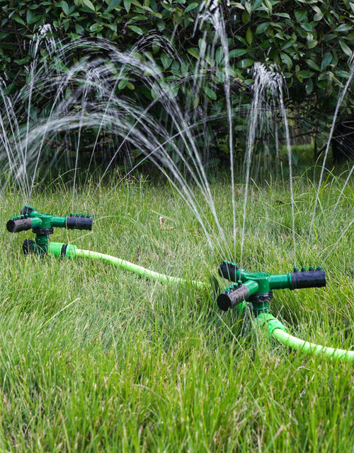 Load image into Gallery viewer, Gyrivav 360° Rotating Metal Lawn Sprinkler Fits 1/2'' Hose Heavy Duty
