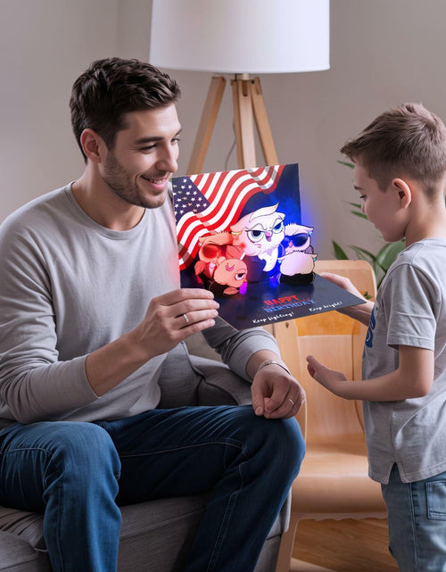Load image into Gallery viewer, Yinqing 3D Pop Up Birthday Card with Light and Music Multicolor
