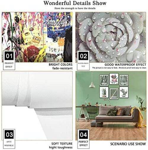 Load image into Gallery viewer, Admmixoo Be Positive Vintage Hippie Flower Wall Art 8x10 H Style Unframed
