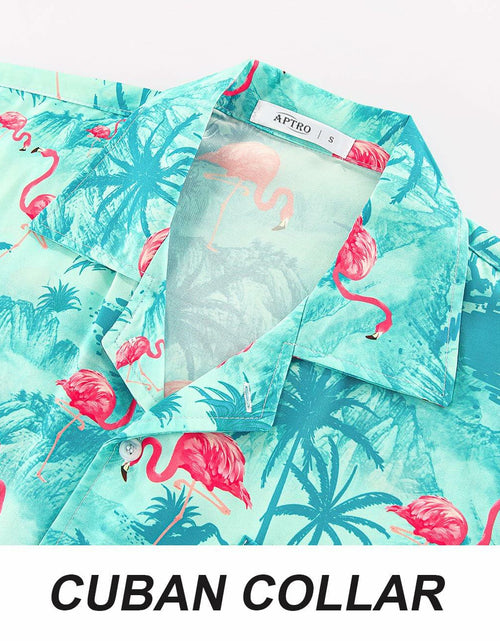 Load image into Gallery viewer, APTRO Hawaiian Shirt Men Tropical Short Sleeve Button Down Shirt Size 2X
