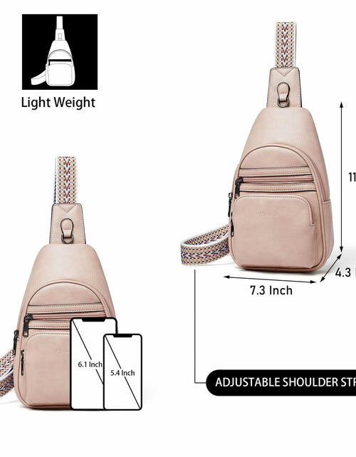 Load image into Gallery viewer, Mroede Sling Crossbody Bag Women Casual Travel Beige 7.3x4.3x11.5 Size
