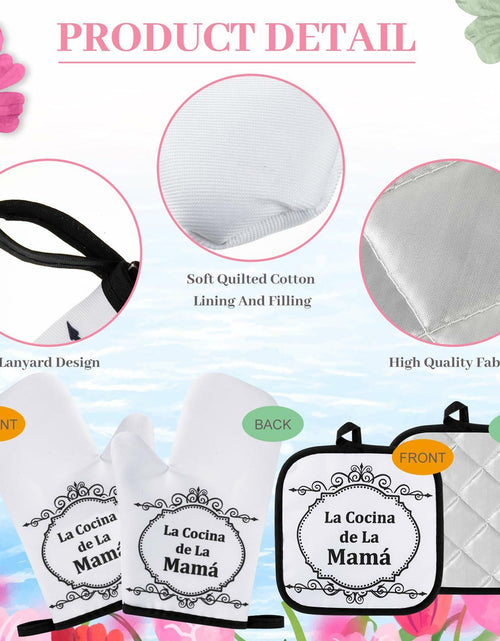 Load image into Gallery viewer, Teenyyou Kitchen Set 5 Pcs Dish Towels Oven Pads Pot Holder Oven Mitt
