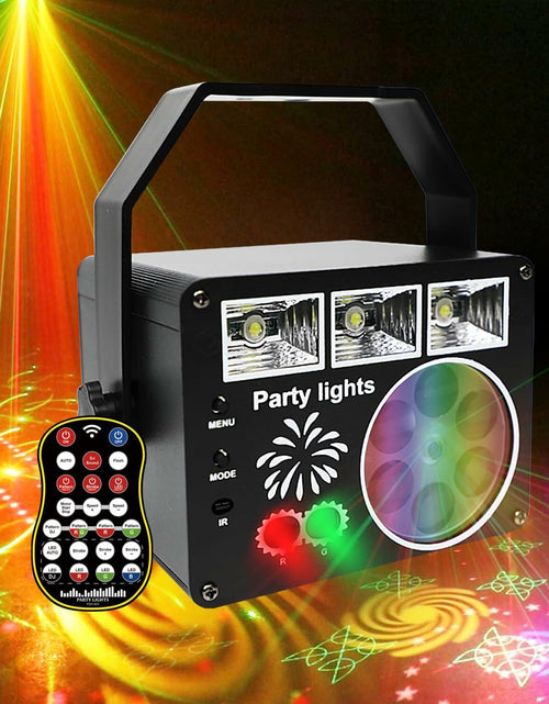 Load image into Gallery viewer, Neatfi Sound Activated Party Light with Remote Control Black Indoor DJ
