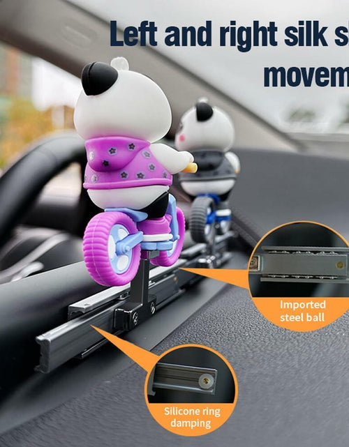Load image into Gallery viewer, Interior Care Panda Car Console Decoration Cute Biking Fatigue Relief
