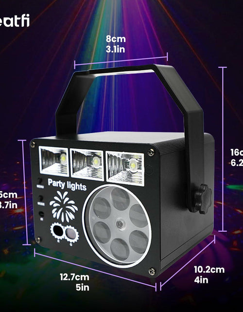 Load image into Gallery viewer, Neatfi Sound Activated Party Light with Remote Control Black Indoor DJ
