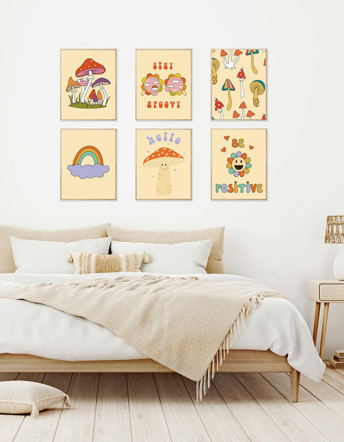 Load image into Gallery viewer, Admmixoo Be Positive Vintage Hippie Flower Wall Art 8x10 H Style Unframed
