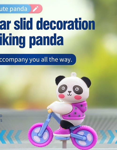 Load image into Gallery viewer, Interior Care Panda Car Console Decoration Cute Biking Fatigue Relief
