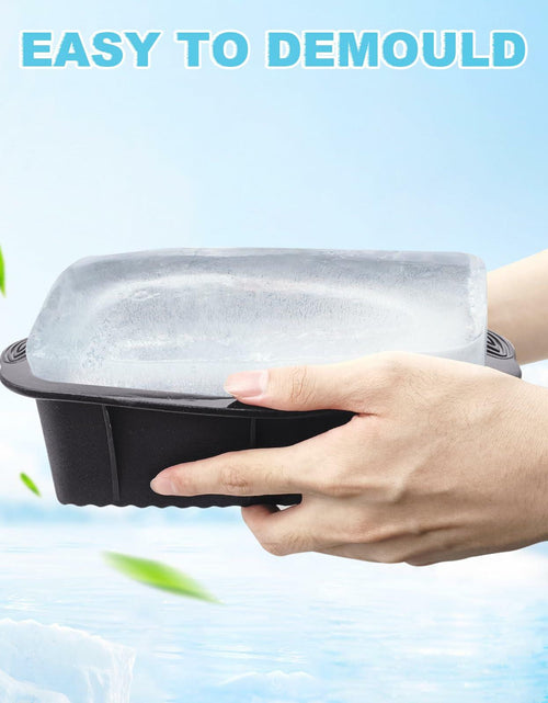 Load image into Gallery viewer, POUYRBA 2pcs Extra Large 6LB Blue Silicone Ice Block Mold for Ice Bath
