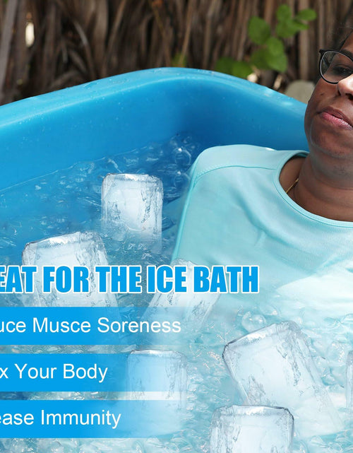 Load image into Gallery viewer, POUYRBA 2pcs Extra Large 6LB Blue Silicone Ice Block Mold for Ice Bath
