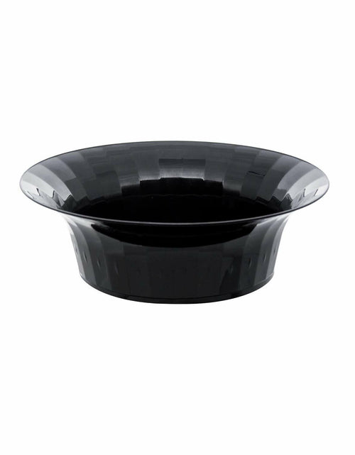 Load image into Gallery viewer, Party Essentials Deluxe Plastic Salad Bowls 10oz Black 20 Count
