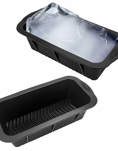 Load image into Gallery viewer, POUYRBA 2pcs Extra Large 6LB Blue Silicone Ice Block Mold for Ice Bath
