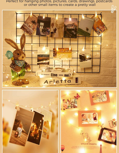 Load image into Gallery viewer, Fairy Lights with Clips 33ft 100LED Battery Operated String Lights Timer

