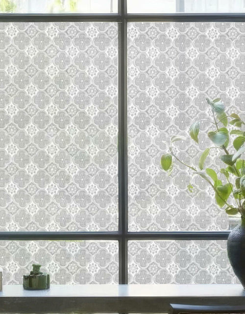 Load image into Gallery viewer, HYOUBALA Window Privacy Film UV Protection Non-Adhesive Begonia 17.5x78.7
