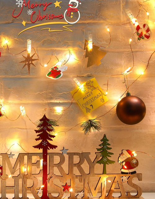 Load image into Gallery viewer, Fairy Lights with Clips 33ft 100LED Battery Operated String Lights Timer
