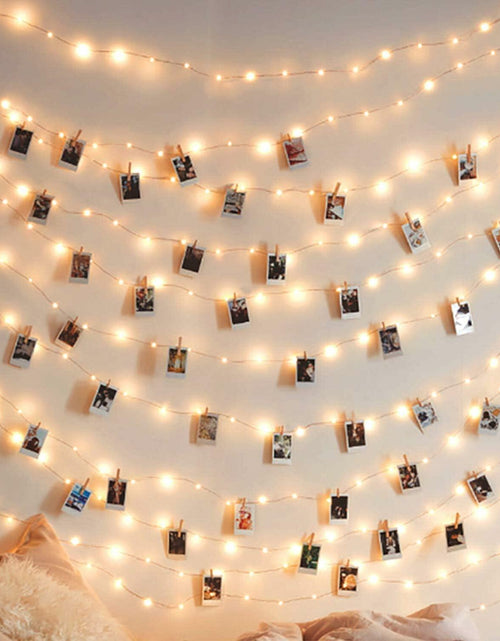 Load image into Gallery viewer, Fairy Lights with Clips 33ft 100LED Battery Operated String Lights Timer
