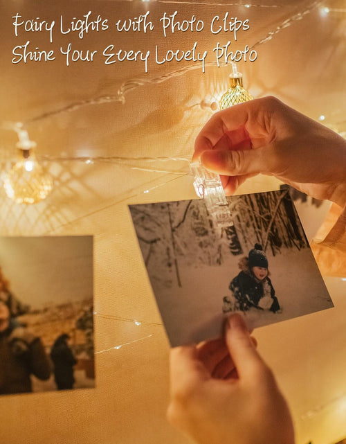 Load image into Gallery viewer, Fairy Lights with Clips 33ft 100LED Battery Operated String Lights Timer
