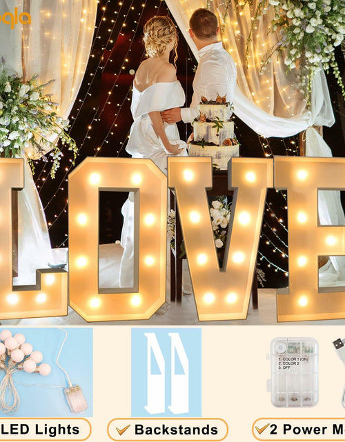 Load image into Gallery viewer, Pooqla 3FT LED Marquee Letter G Light Up Cool &amp; Warm White 3 Feet
