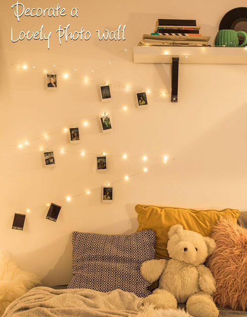 Load image into Gallery viewer, Fairy Lights with Clips 33ft 100LED Battery Operated String Lights Timer
