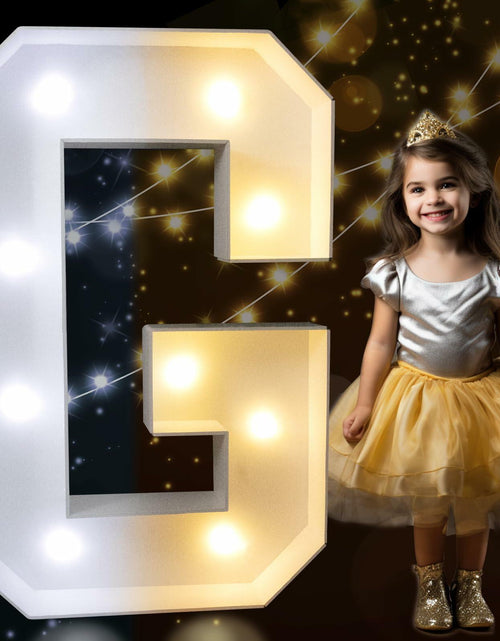 Load image into Gallery viewer, Pooqla 3FT LED Marquee Letter G Light Up Cool &amp; Warm White 3 Feet
