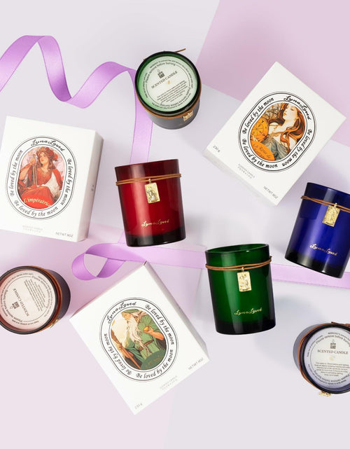 Load image into Gallery viewer, LunaLoved Candle for Tarot The Hermit, Juniper Lavender Scented Candles, GREEN

