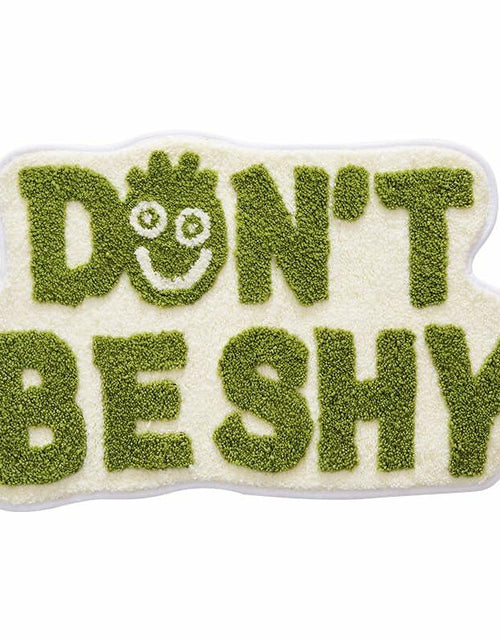 Load image into Gallery viewer, Blkjsgly 18x30 Cute Non-Slip Plush Bath Mat Green White Soft Absorbent
