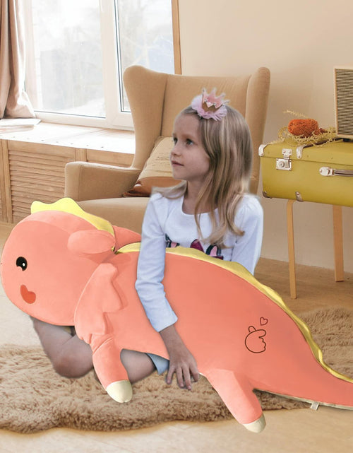 Load image into Gallery viewer, Axolotl Plush Toy Soft Stuffed Animal Dinosaur Pillow Green 47 inch
