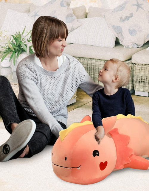 Load image into Gallery viewer, Axolotl Plush Toy Soft Stuffed Animal Dinosaur Pillow Green 47 inch
