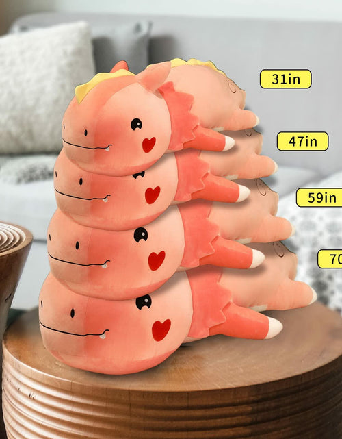 Load image into Gallery viewer, Axolotl Plush Toy Soft Stuffed Animal Dinosaur Pillow Green 47 inch
