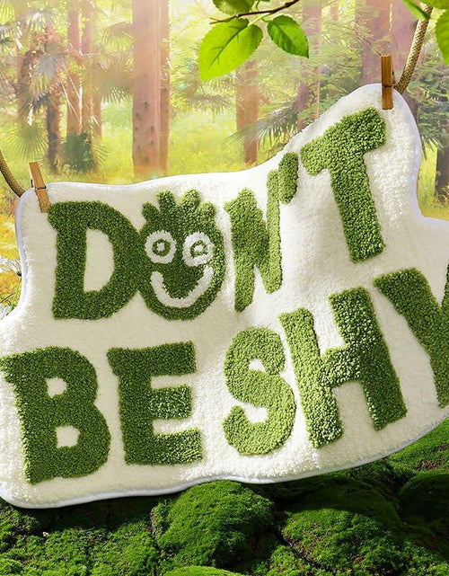 Load image into Gallery viewer, Blkjsgly 18x30 Cute Non-Slip Plush Bath Mat Green White Soft Absorbent
