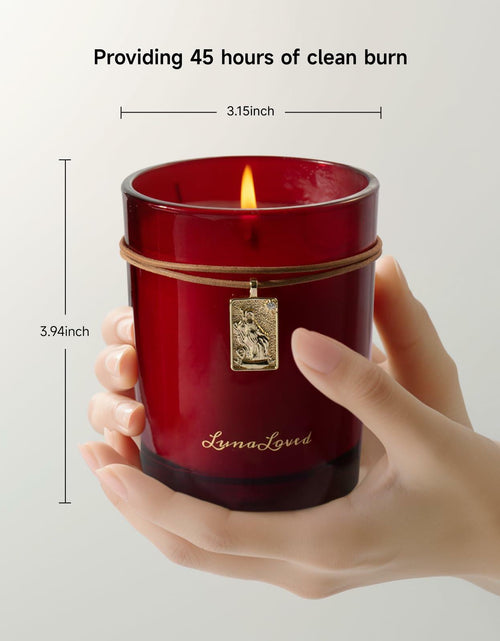 Load image into Gallery viewer, LunaLoved Tarot The Empress Rose Oud Soy Candle 230g Mood-Boosting
