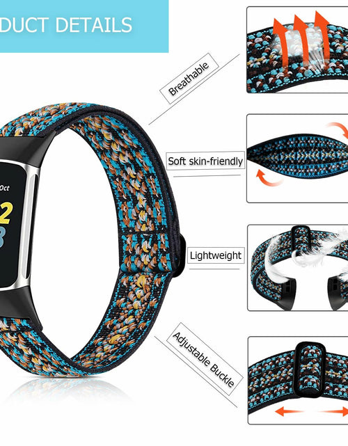 Load image into Gallery viewer, Yibcaiic Adjustable Stretchy Bands Compatible Fitbit Charge 5 Wristbands
