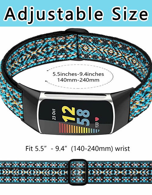 Load image into Gallery viewer, Yibcaiic Adjustable Stretchy Bands Compatible Fitbit Charge 5 Wristbands
