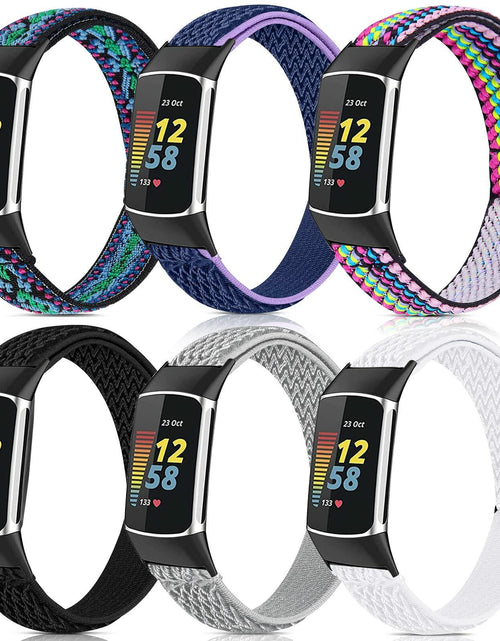 Load image into Gallery viewer, Yibcaiic Adjustable Stretchy Bands Compatible Fitbit Charge 5 Wristbands
