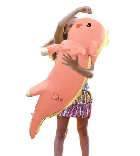 Axolotl Plush Toy Soft Stuffed Animal Dinosaur Pillow Green 47 inch