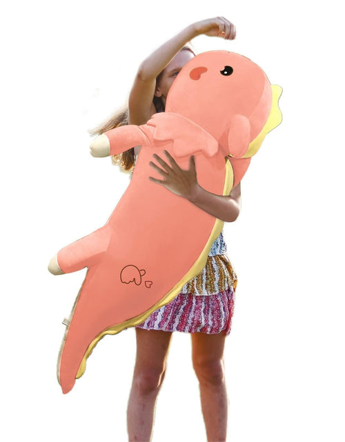 Load image into Gallery viewer, Axolotl Plush Toy Soft Stuffed Animal Dinosaur Pillow Green 47 inch
