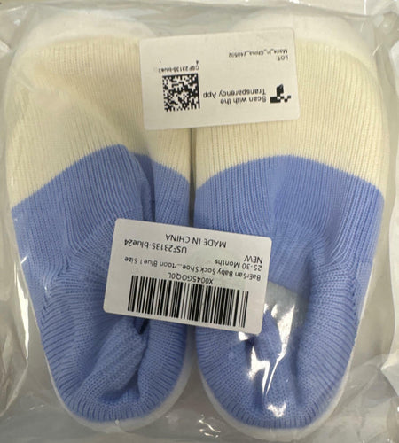 BaErSan Baby Mesh Breathable First Walking Shoes Blue Size 25-30 Months
