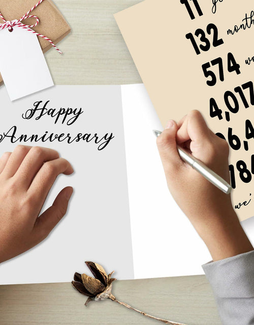 Load image into Gallery viewer, YiKaLus 11th Anniversary Steel Gift Card Romantic Wedding Gift for Him Her
