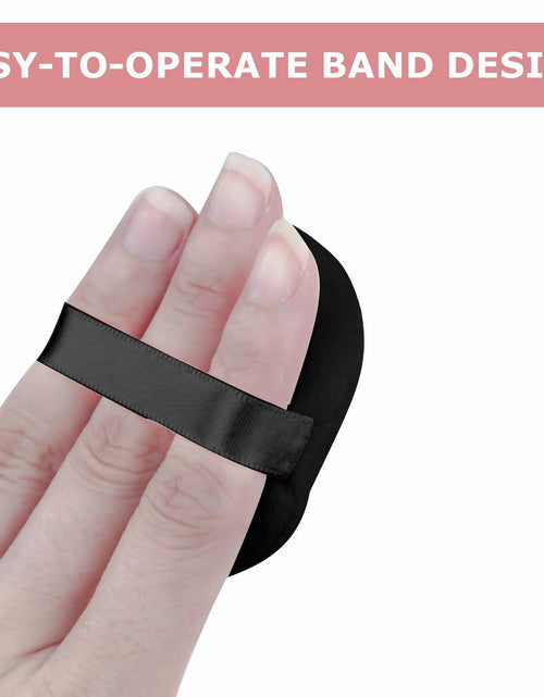 Load image into Gallery viewer, Flytianmy 9Pcs 2.16" Round Face Makeup Powder Puffs Black Nude Pink
