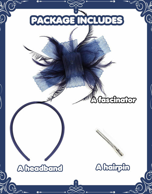 Load image into Gallery viewer, Kidukso Derby Hat Women Vintage Fascinator Headband Clip
