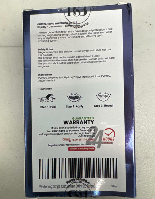 Load image into Gallery viewer, Care Enamel Whitening Strips Teeth Whitener Kit Mint 28 Strips
