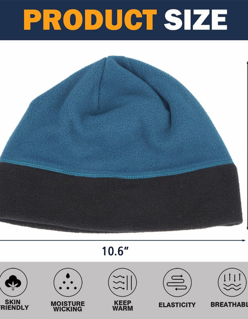 Load image into Gallery viewer, Alpha 4 Pieces Fleece Watch Cap Skull Beanie Winter Warm Windproof One Size
