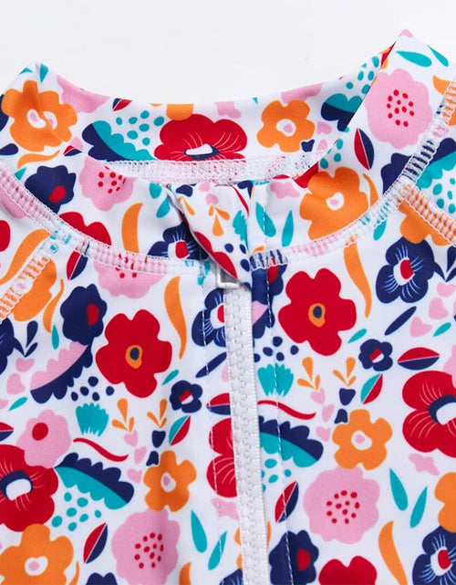 Load image into Gallery viewer, Agreeone Toddler Girls One Piece Swimsuit UPF 50+ Rashguard Ice Cream Size 3-6M
