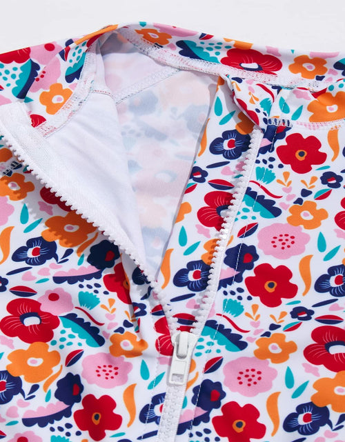 Load image into Gallery viewer, Agreeone Toddler Girls One Piece Swimsuit UPF 50+ Rashguard Ice Cream Size 3-6M
