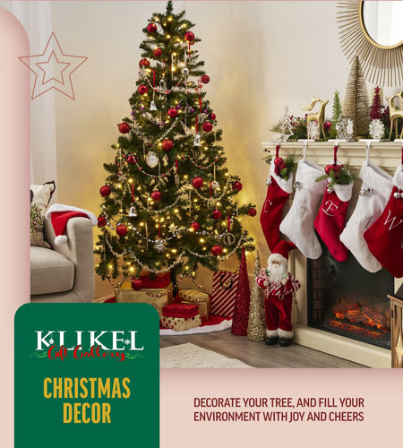 Klikel Metal Christmas Stocking Holder White Snowflake Snowman MPN 83411