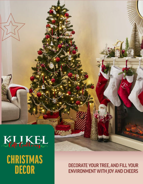 Load image into Gallery viewer, Klikel Metal Christmas Stocking Holder White Snowflake Snowman MPN 83411
