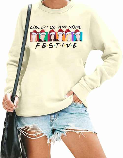Load image into Gallery viewer, FASHGL Christmas Friends Sweatshirt Women Long Sleeve Green, XL
