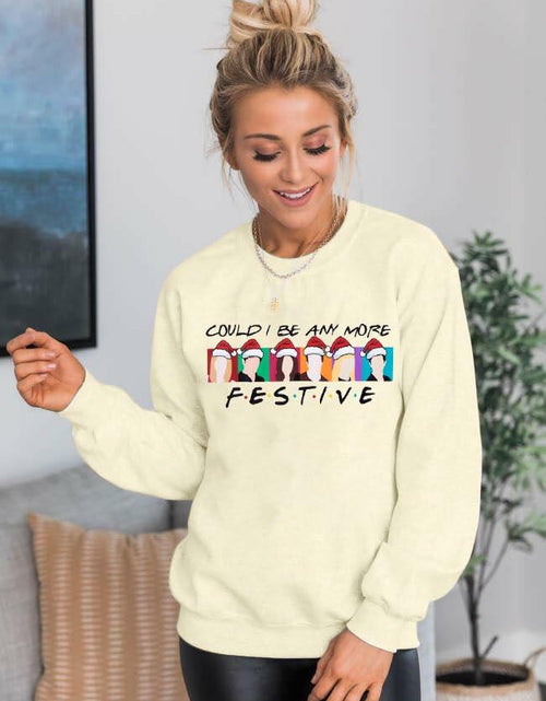 Load image into Gallery viewer, FASHGL Christmas Friends Sweatshirt Women Long Sleeve Green, XL
