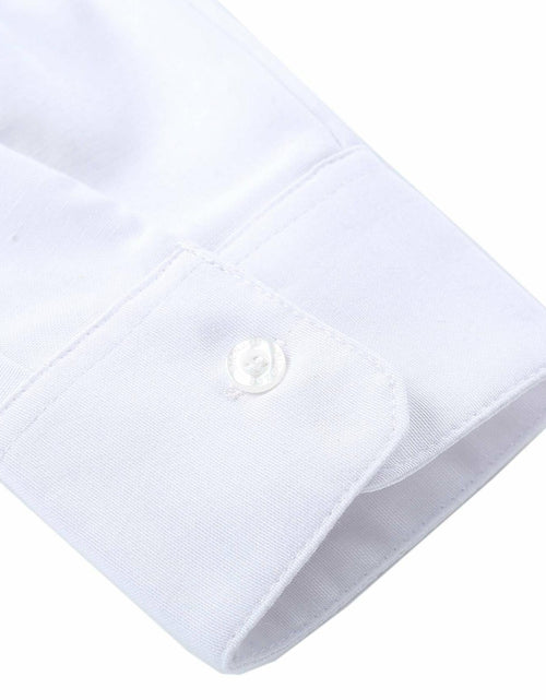 Load image into Gallery viewer, Bienzoe Boys Long Sleeve Button Down Shirt White Size 14
