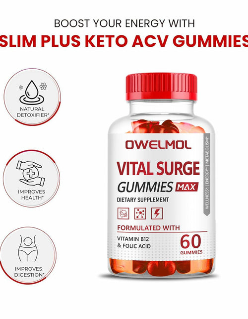 Load image into Gallery viewer, BestBy10/27 VitalSurge Male Performance Gummies MAX Strength 1050MG 60 Ct
